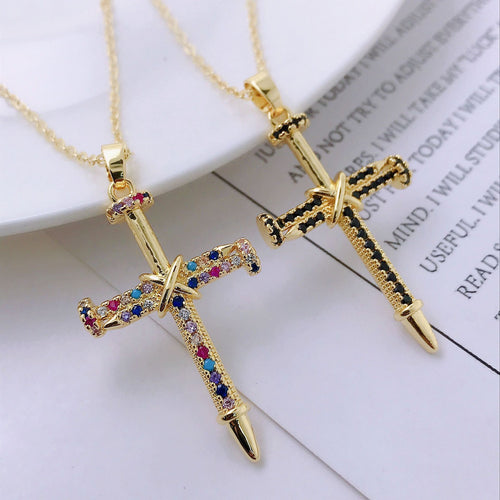 14K Gold Personality Hip Hop Clavicle Chain Nail – Jewelry Gift Ideas — 2