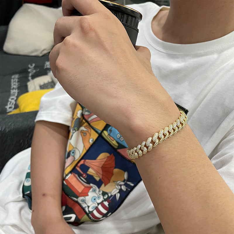 Cuban Link Chain Bracelet Men's Fashion Hip Hop – Jewelry Gift Ideas — 1