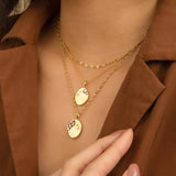 Titanium Steel Mirror Irregular Zircon Necklace – Jewelry Gift Ideas — 9