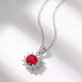 SUNFLOWER Cultivate Red Treasure Pendant Necklace – Jewelry Gift Ideas — 4