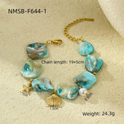 Stainless Steel Bracelet Beach Shell Pearl – Jewelry Gift Ideas — 5
