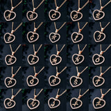 26 Letters Heart-shaped Zircon Pendant Necklace – Jewelry Gift Ideas — 7
