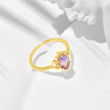 Luxury Natural Amethyst Lace Ring – Practical Gifts — 2