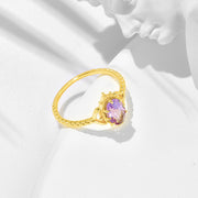 Luxury Natural Amethyst Lace Ring – Practical Gifts — 2