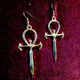 Gothic Vampire Emblem Pendant Necklace Earrings – Jewelry Gift Ideas — 5
