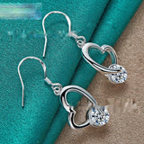 Silver Jewelry Loving Heart Zircon Female – Jewelry Gift Ideas — 3