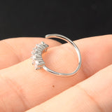 Single Row Zircon Nose Ring Earrings Versatile – Meaningful Gifts — 6