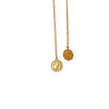 French Vintage Embossed Sun And Moon Short – Jewelry Gift Ideas — 2
