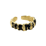 Cold Wind Dark Epoxy Folded Index Finger Ring – Jewelry Gift Ideas — 5