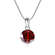 925 Silver Inlaid Round Moissanite Necklace – Jewelry Gift Ideas — 10