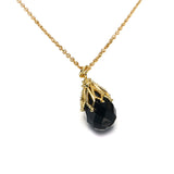 Natural Water Drop Black Agate Pendant Earrings – Jewelry Gift Ideas — 3