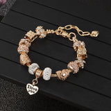 DIY Gold Bracelet Alloy Diamond Color Retaining – Jewelry Gift Ideas — 1