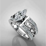 Hollow Flower Diamond Fancy Shape Diamonds Horse Eye – Birthday Gifts — 7