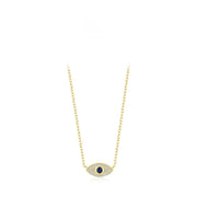 Pure Exquisite Diamond Devil's Eye Necklace Bone – Jewelry Gift Ideas — 3