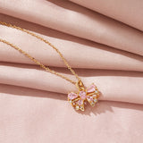 Bow Necklace Women's High-grade All-match Inlaid – Jewelry Gift Ideas — 1