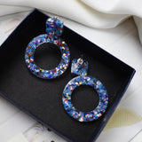 Resin Colored Sequins Acrylic Earrings – Practical Gifts — 3