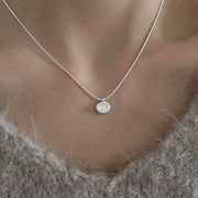 Black Agate Oval Necklace For Women – Jewelry Gift Ideas — 6