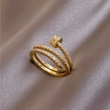 Net Celebrity Frigid Style Hand Ornament Spiral Ring – Stylish Gifts — 5