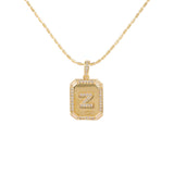 18K Gold Inlaid Zircon Letter Necklace For Women – Jewelry Gift Ideas — 11