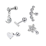 Geometric Stainless Steel Zircon Earrings – Stylish Gifts — 10