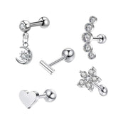 Geometric Stainless Steel Zircon Earrings – Stylish Gifts — 10