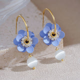 Flower Earrings Design Soft And Trendy Opal – Everyday Gifts — 4