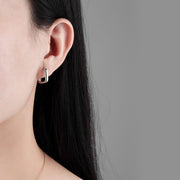 Trendy Women's Simple Geometric Metal Square Earrings – Gifts for Her — 1