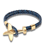 Fashion Machine Leather Bracelet Stainless Steel – Stylish Gifts — 7