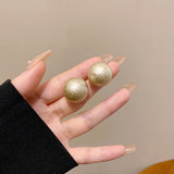 S925 Silver Needle Large Pearl Earrings Female Retro – Gifts for Her — 3