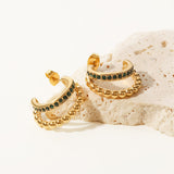 Versatile C- Shaped Double-layer Golden Balls Inlaid – Practical Gifts — 12