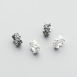 Sterling Silver Vintage Small Flower Hollow Bead – Birthday Gifts — 1