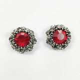 Exquisite Small Full Drilled Earrings Sun Flower – Thoughtful Gifts — 2