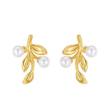 Chinese Style Simple Personality Leaf Ear Studs – Stylish Gifts — 4