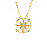 Net Red Clover Enamel Necklace Female – Jewelry Gift Ideas — 4