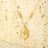 Simple Rose White Shell Pendant Necklace – Jewelry Gift Ideas — 2
