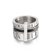 Stainless Steel Multi Ring Combination Roman Letter – Useful Gifts — 6