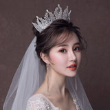 Shiny Bride Tiaras Crowns Crystal Wedding Hair – Gifts for Couples — 2