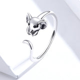 Cute Mouse Sterling Silver S925 Ring – Office Gifts — 1