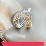 Generous Rhinestone C-shaped Semicircle Premium Sense – Stylish Gifts — 6