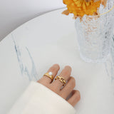 Fashion Square Overlay Chain Ring – Stylish Gifts — 2