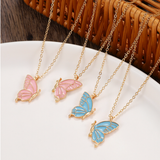 2pcs Oil Drip Butterfly Necklace Ins Creative – Jewelry Gift Ideas — 2