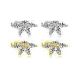 S925 Sterling Silver Petal Stud Earrings – Unique Gift Ideas — 2