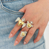 Personalized Retro Adjustable Gold And Silver – Holiday Gift Ideas — 1