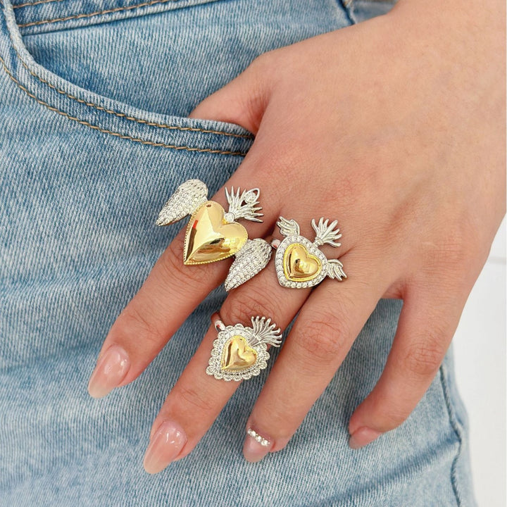 Personalized Retro Adjustable Gold And Silver – Holiday Gift Ideas — 1