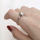 Vintage Index Finger Frosty Sterling Silver Bead – Small Gift Ideas — 3