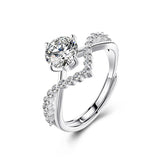 Four Claw Moissanite Diamond Ring – Surprise Gifts — 4