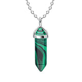 Natural Stone Hexagon Prism Crystal Pendant – Jewelry Gift Ideas — 16