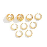 Alloy Simple Bracelet Ring Geometric Design Fashion – Stylish Gifts — 2