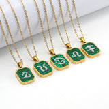 Titanium Steel Fashion Malachite Twelve – Jewelry Gift Ideas — 1