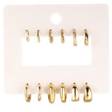 Creative Fashionable Golden Twist Earrings Suit – Thoughtful Gifts — 7